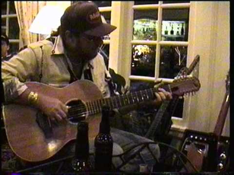 Buster B. Jones, CAAS 2000. Playing twelve string guitar.