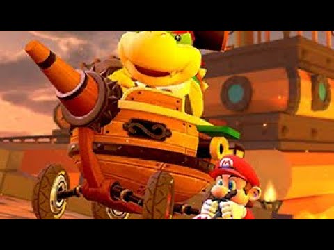 Mario Kart Tour: vs. Mega Bowser Jr. on DS Airship Fortress Bonus Challenge Gameplay