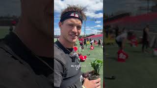 REDBLACKS players are plant dads during training camp! #plantdad #football