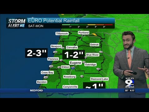 Rain Returns Saturday Night, Mountain Snow on Sunday