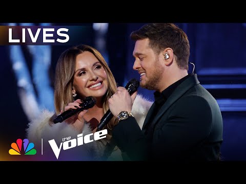 Michael Bublé and Carly Pearce Perform "Maybe This Christmas" | The Voice | NBC