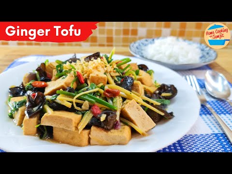 🌿 Ginger Tofu Stir Fry – Fragrant, Nutritious & Comforting 💛🥢