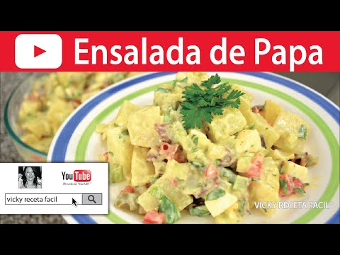 ENSALADA DE PAPA | Vicky Receta Facil Video