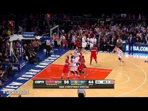 John Wall Christmas Highlights Wizards vs Knicks 2014 12 25 24 Pts, 11 Ast, COOKING!