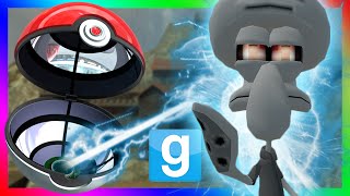 CATCHING SUICIDE SQUIDWARD?!?! | Gmod Pokeballs (Spongebob, Creepy Pasta)