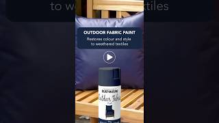 Spray paint that renews faded outdoor fabrics!
