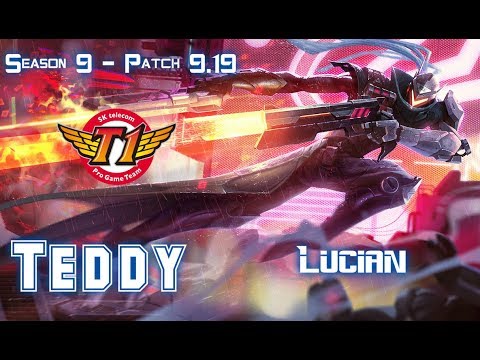 SKT T1 Teddy LUCIAN vs KAI'SA ADC - Patch 9.19 KR Ranked