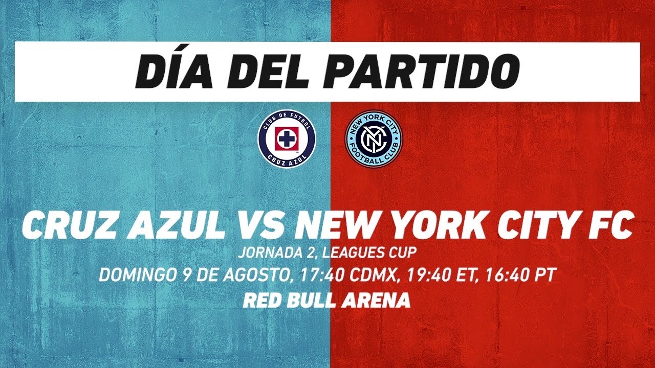 Cruz Azul vs New York City FC, frente a frente: Leagues Cup