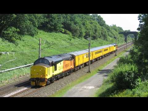 Colas Rail Freight 37421 TNT 37521 - 1Q47, Charnock Richard 05/06/18.