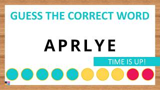 Guess the Correct Word! Unscramble in Record Time! 6 Letters | Agent Quiz