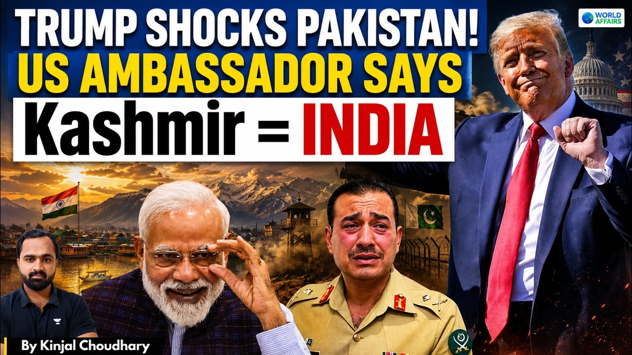 TRUMP’S BIG KASHMIR SHIFT- US Ambassador Gor Says Kashmir Is Part Of INDIA! Pakistan Shocked! Kinjal