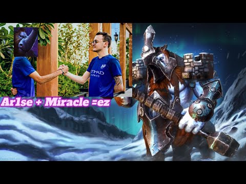 Ar1se - Magnus 110% Gaming Crazy Plays Feat Nigma.Miracle- Dota 2 Highlights!
