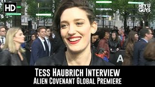 Tess Haubrich Premiere Interview - Alien Covenant video
