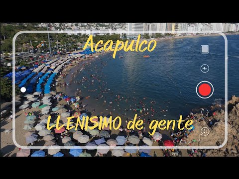 Acapulco abarrotado de turistas | Así están las playas ahora