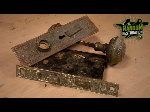 Ornate 1890s Mortise Lock Set Restoration | Random Restoration