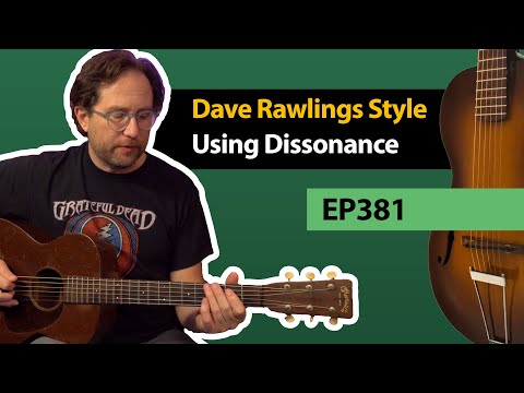 Using Dissonance in acoustic lead guitar - Dave Rawlings Style Guitar Lesson - EP381