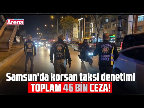 Samsun'da korsan taksi denetimi