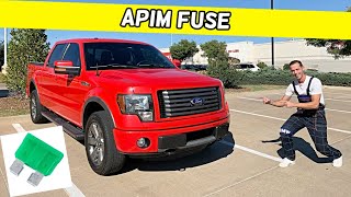 FORD F150 ACCESSORY PROTOCOL INTERFACE MODULE FUSE APIM FUSE LOCATION REPLACEMENT F 150 2009 - 2014