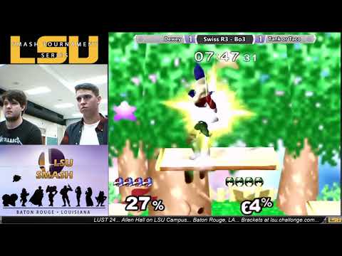 LUST 24 Melee Singles - Dewey (Falco) vs Tank or Taco (Falcon)