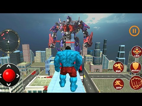 ► Incredible Monster Hulk vs Yellow Hulk - Monster Superhero City Optimus Prime & More Robots Rescue