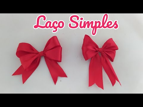 LAÇO DE CETIM SIMPLES - FAÇA COM OS DEDOS ✌️