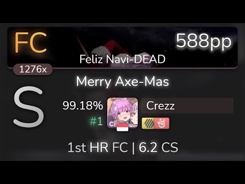 Crezz | Ice Nine Kills - Merry Axe-Mas [Feliz Navi-DEAD] 1st +HDHR FC 99.18% {#1 588pp FC} - osu!