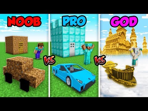 Minecraft NOOB vs. PRO vs. GOD: LIFE in Minecraft! (Animation)