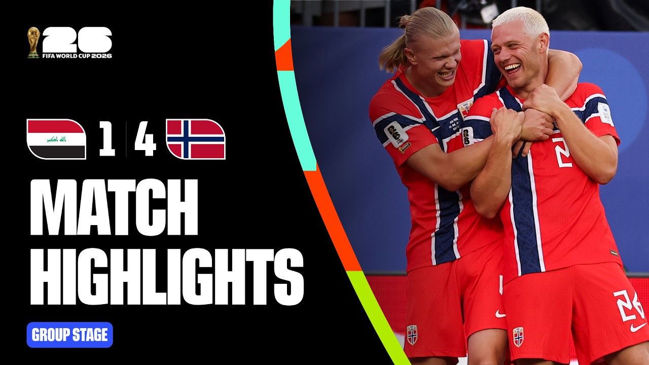 Haaland Scores Twice on World Cup Debut as Norway Rout Iraq 4-1