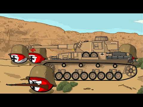 The Desert War - | Tunisian Campaign (1943) | - Countryball Animation Test