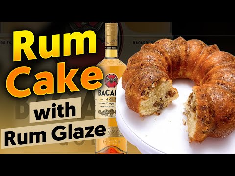 The BEST Rum Cake Recipe (definitely NOT for the kids 🍹)