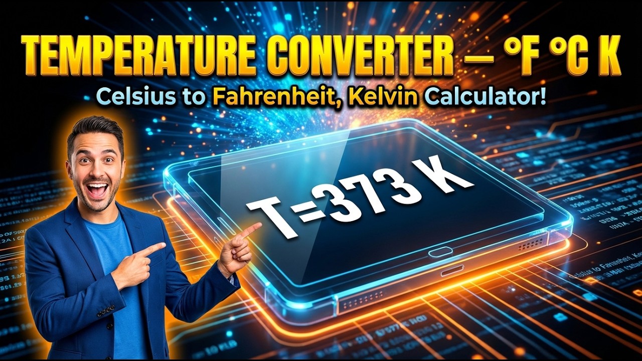 Temperature Converter — °F °C K