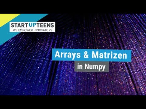 Arrays & Matrizen mit NumPy? (Python Tutorial #10)