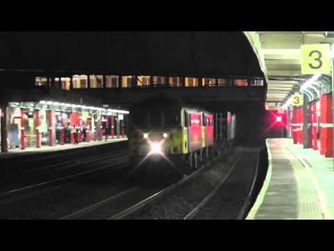 Class 86's on the liners at Lancaster 27th November 2013