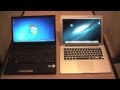 Macbook Air 13" - сравнение скорости загрузки с обычным ноутбуком 