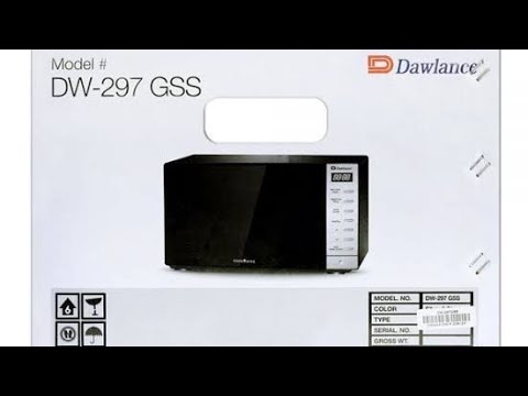 Dawlance Microwave oven DW-297 GSS Review Unboxing Frist Look