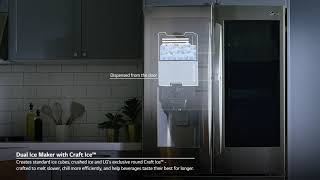 Video 3 of Product LG InstaView Door-in-Door 3-Door Refrigerator with Craft Ice Maker