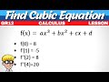Determine Cubic Equation Calculus Grade 12