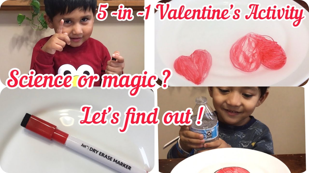 Super-Easy Valentine’s Day Science activity for kids | Floating Hearts DIY | STEM projects at home