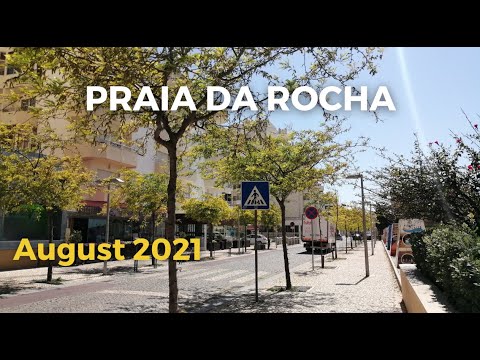 Praia da Rocha Beachline Street Walk August 2021