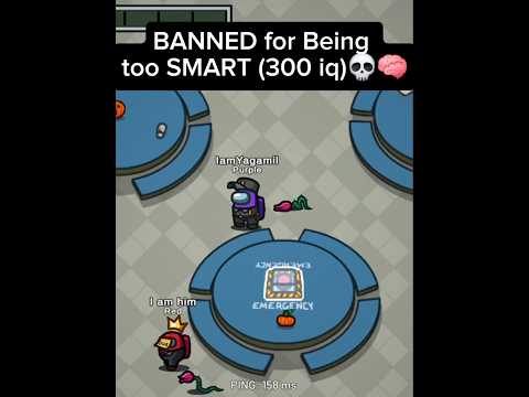 BANNED for Being too SMART (300 iq) 💀🧠 #gaming #impostor #amongus #deathnote #anime
