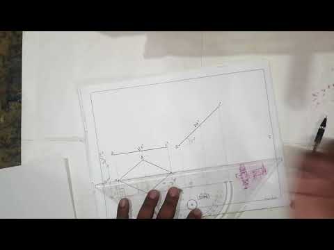 Problem 7# projection of plane # rhombus diagonal 125mm and 50mm inclined 30 degree hp #rhombus