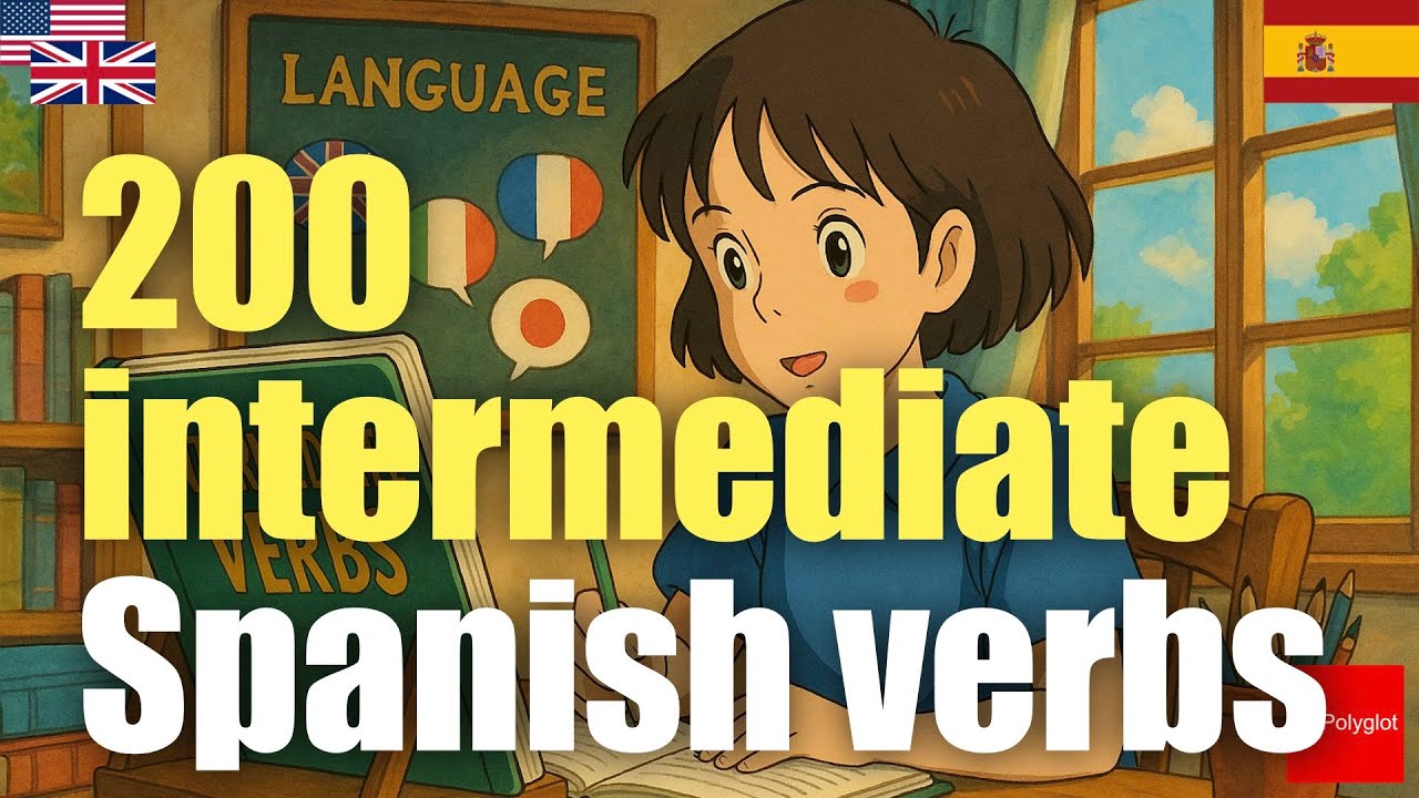 200 intermediate Spanish verbs | Passive listening | L2Language | with hiragana