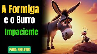 A Paciência é uma Virtude   A Formiga e o Burro Impaciente   Reflexão de Vida