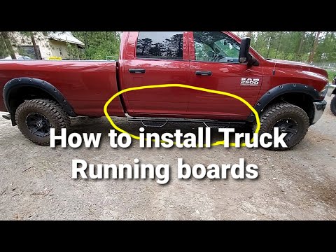 installing running boards on 2014 RAM 2500