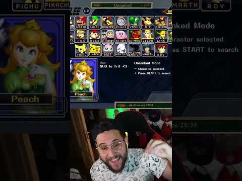 😡WHY DO THEY RQ WHATEVER I DO? 😡 #melee #smash #ssbm #Peach #Trif #Rage #shorts