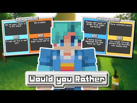 Trying to BEAT Minecraft Would You Rather with Friends!