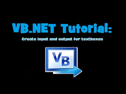 VB.NET Tutorial: Create a Text Box with input and output (Visual Basic 2010 Express)