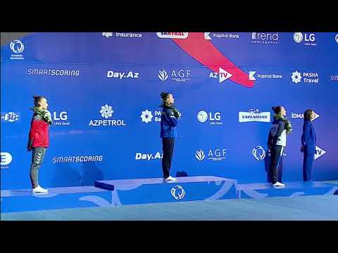 Anthem of Ukraine (2025 European Aerobic Gymnastics Championship, individual, Anastasiia Kurashvili)