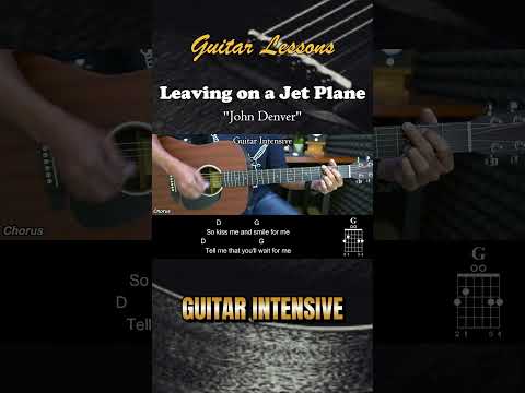 Leaving on a Jet Plane - John Denver | EASY Guitar Chords  #chordgitar #guitarchords