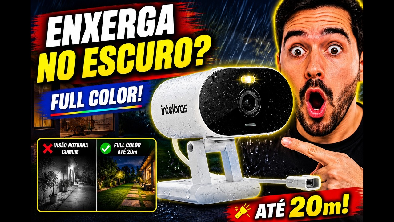 Miniatura da avaliação em vídeo de Câmera de Segurança Intelbras iME 500 Full HD Full Color